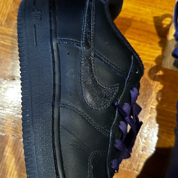 Air Force black with purple laces - Picture 4 of 5
